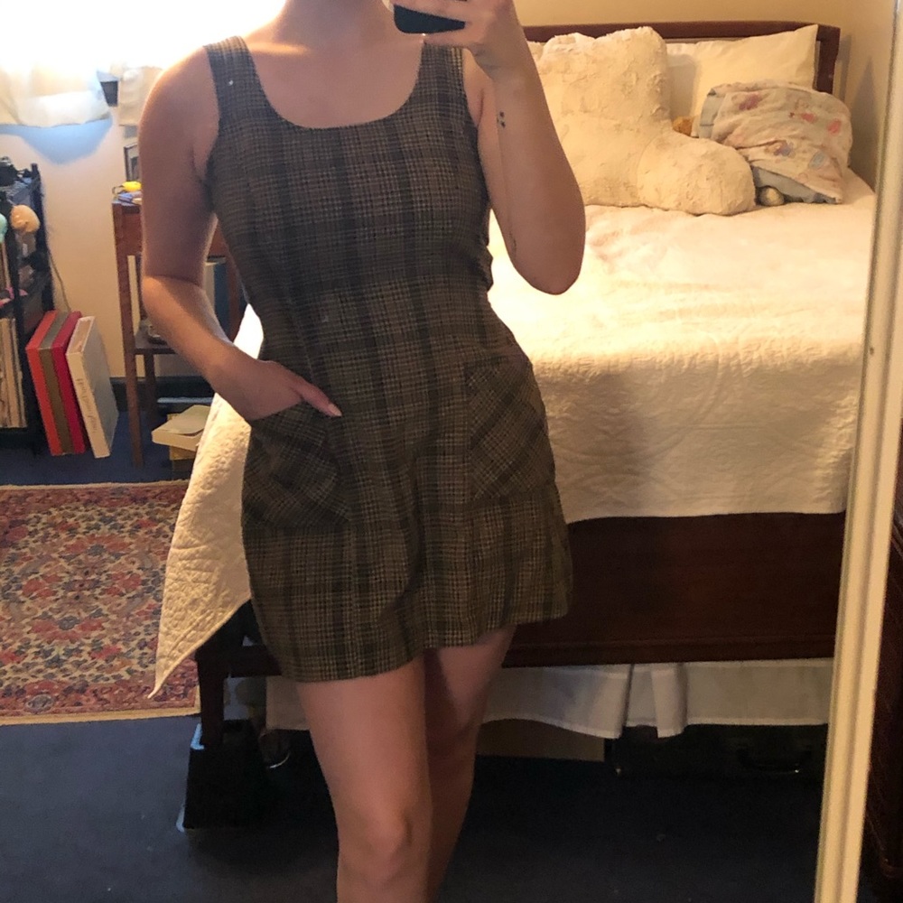 90’s Vintage Plaid Dres